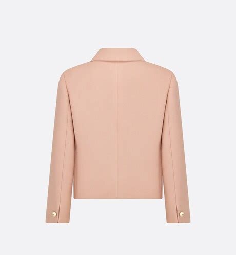 dior cropped wool jacket|Cropped Jacket Pink Wool and Silk .